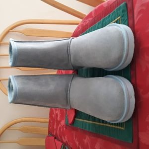 New Blue Gray Short Boots